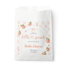 A Sweet Little Peach Gingham Baby Shower