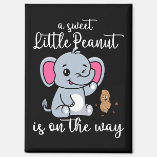 A Sweet Little Peanut In On The Way New Baby Cool Magnet