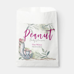 A sweet little peanut is on the way favour bags