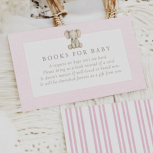 A Sweet Little Peanut Pastel Pink Baby Shower Enclosure Card