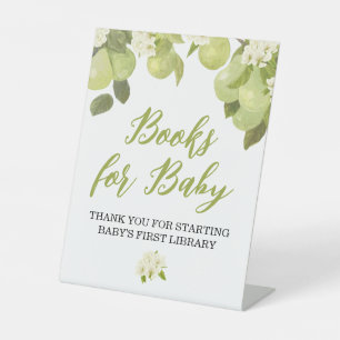 A Sweet Little Pear Books for Baby Pedestal Sign