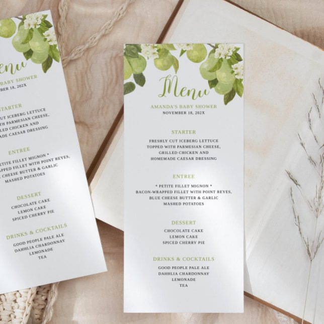 A Sweet Little Pear Menu (Creator Uploaded)