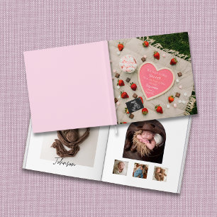 A sweet picnic baby photo book keepsake