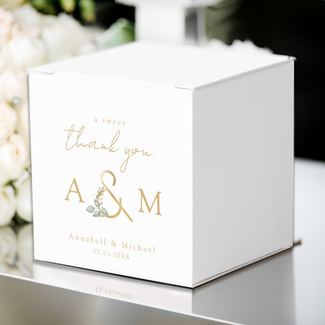 A sweet thank you! Eucalyptus Ampersand Box  (Creator Uploaded)