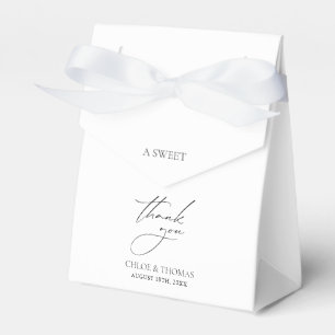 A Sweet Thank You Minimal Wedding Favour Box