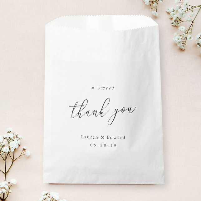 A Sweet Thank You Wedding Doughnut Candy Sweets Favour Bags (Creator Uploaded)