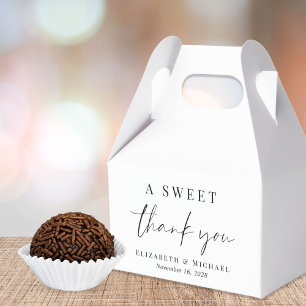 A Sweet Thank You Wedding Favour Box
