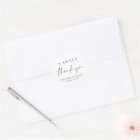 A Sweet Thank You Wedding Favour