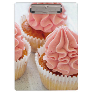 A Sweet Treat Cupcake with Pink Frosting Clipboard