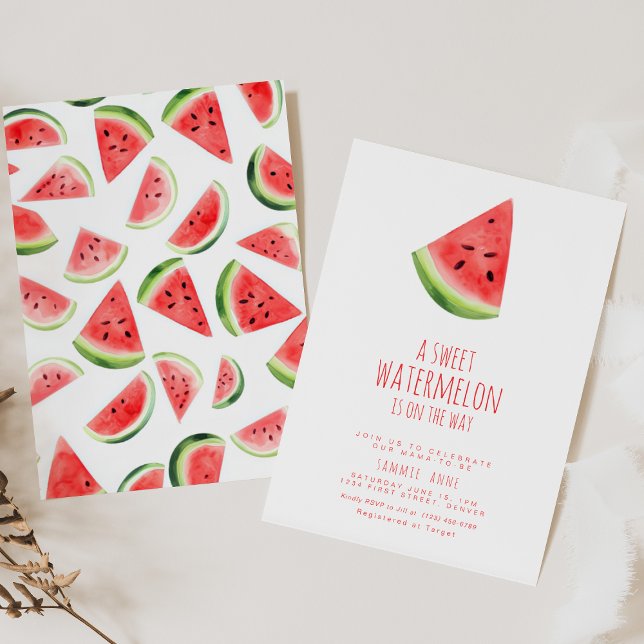 A Sweet Watermelon Is On The Way Invitation (Creator Uploaded)