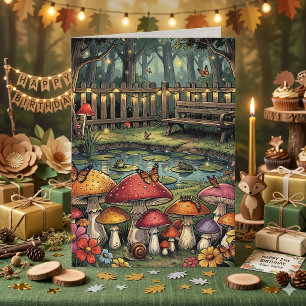 A Sweet Whimsical Cottagecore Birthday Card