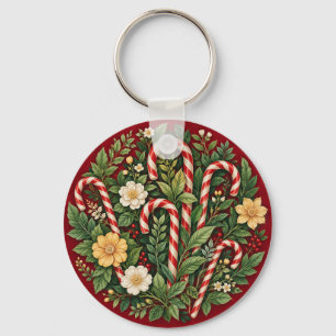 A Sweet Yuletide Bloom Key Ring