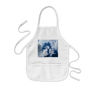 A swirl of clouds kids apron