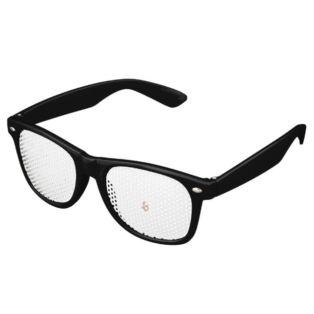 A symmetrical design featuring brown geometric mot retro sunglasses (Angled)