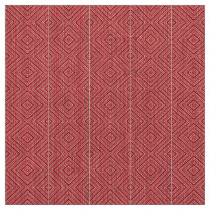 A symmetrical pattern featuring red, orange, and p fabric