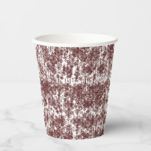 A symmetrical white wrapping paper featuring a rep cups