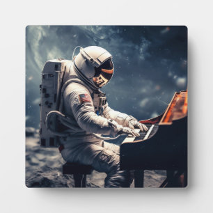 A Symphony for the Stars Astronaut Piano on Moon Plaque