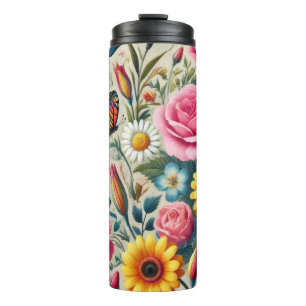 A Symphony of Blooms Thermal Tumbler