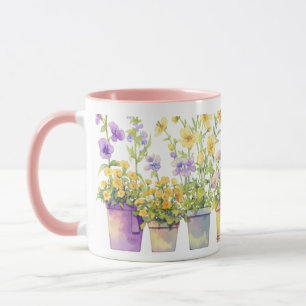 A Symphony of Potted Flowers Mug