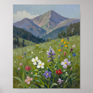 A Symphony of Wildflowers: Summer Radiance in the  Poster