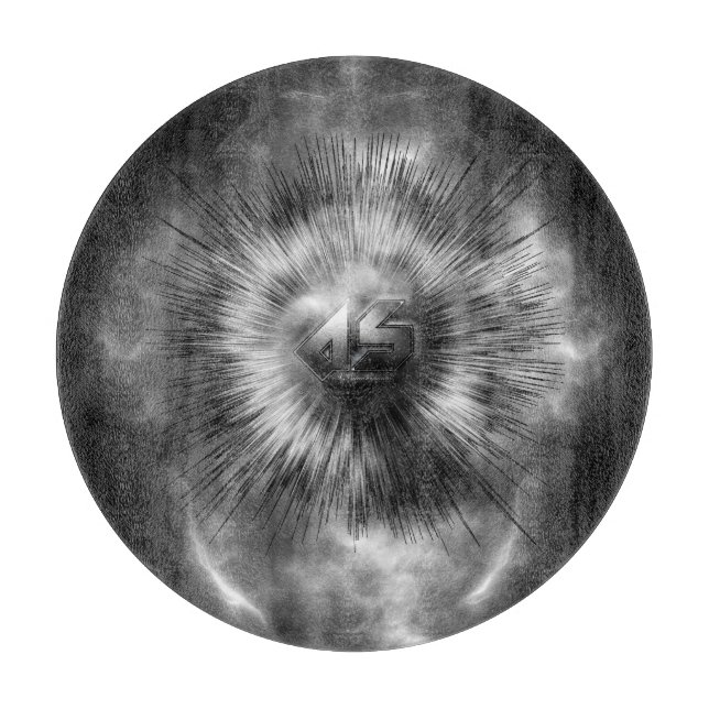 A-Synchronous Ethereal Clouds Glass Cutting Board (Front)