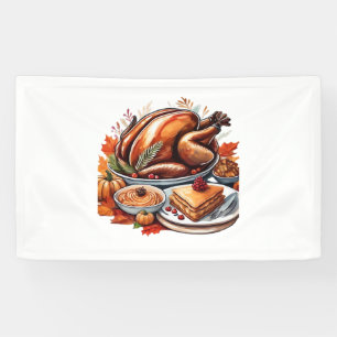 A Table Full of Gratitude Classic T-Shirt Banner