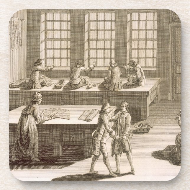 A tailor's workshop, from the 'Encyclopedie des Sc Coaster (Front)