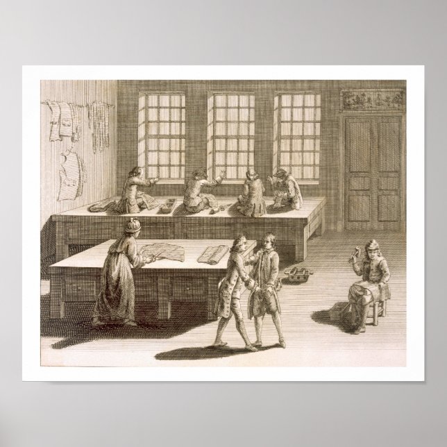 A tailor's workshop, from the 'Encyclopedie des Sc Poster (Front)