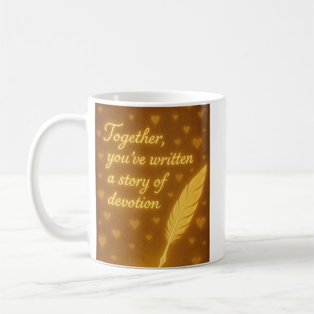 A Tale of Devotion: The Story of Togetherness Coffee Mug (Left)