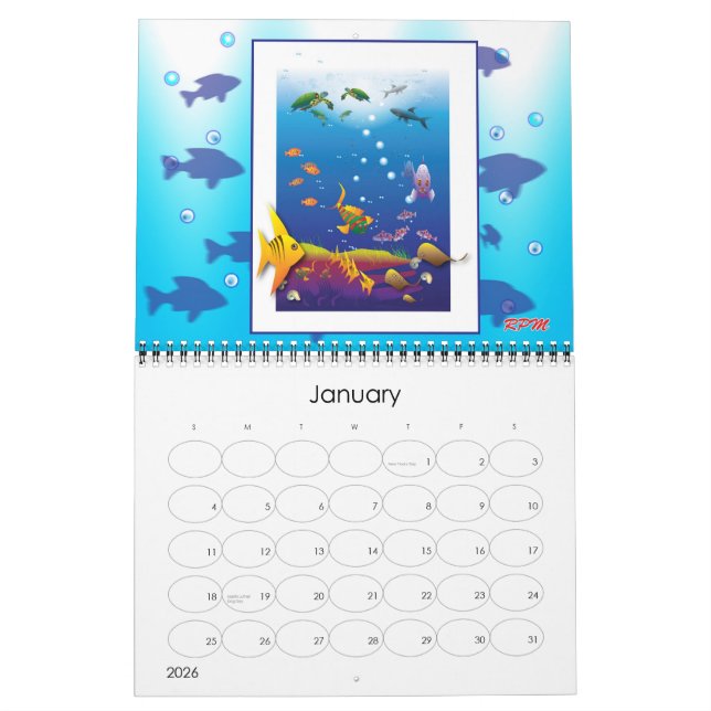 A Tale of Two Turtles Calendar (Jan 2026)