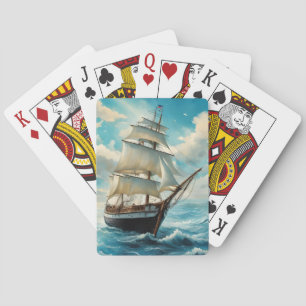 A Tall Ship and Fair Weather Playing Cards
