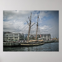 A Tall Ship In Halifax Harbour fine art print