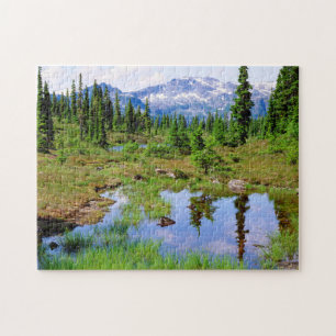 A tarn in the backcountry of Vancouver Island Jigsaw Puzzle