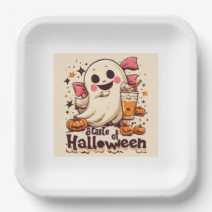 A Taste of Halloween Paper Plate