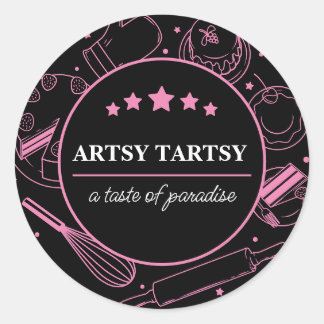 A Taste of Paradise Bakery Classic Round Sticker