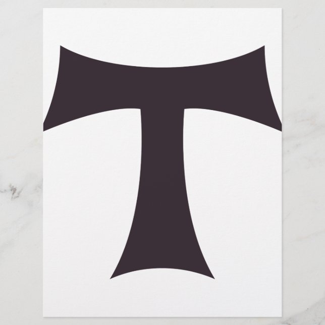 A tau cross Saint Anthony cross Flyer (Front)