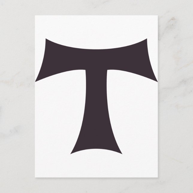 A tau cross Saint Anthony cross Postcard (Front)