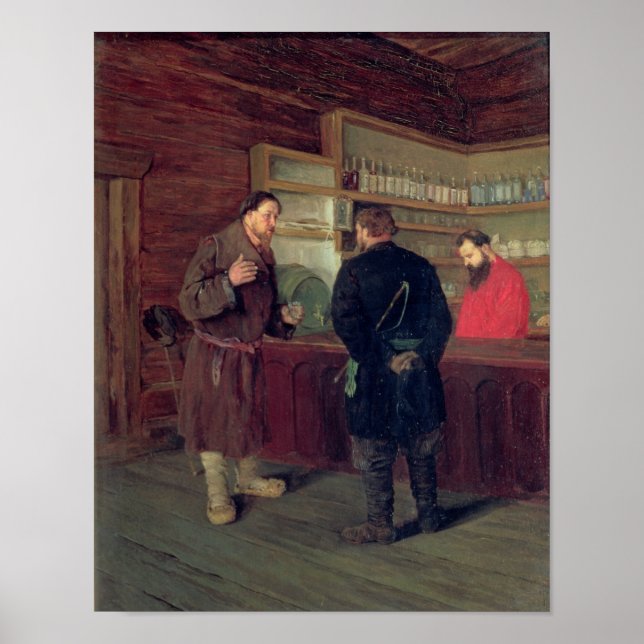 A Tavern, 1889 Poster (Front)