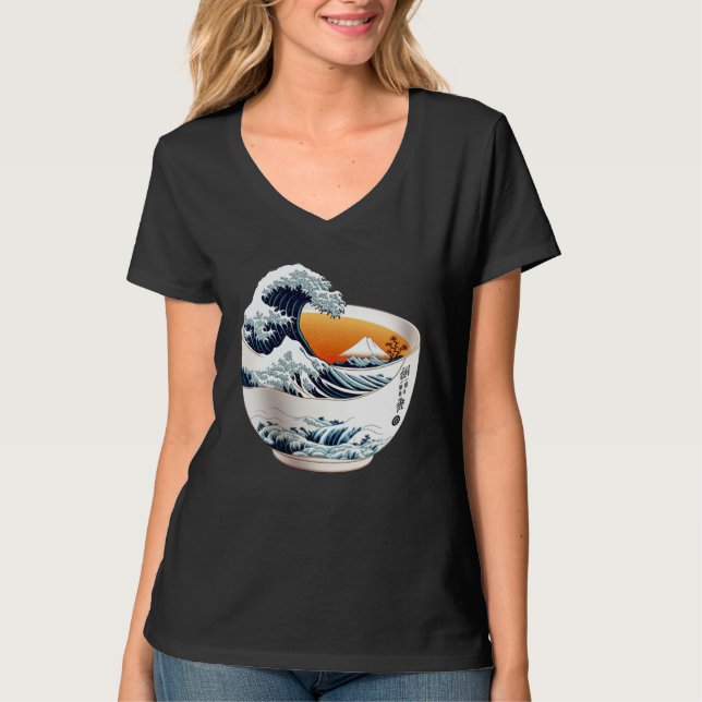 A Tea that Takes You to Japan Okinawa Kanagawa Tea T-Shirt (Front)