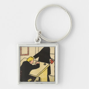 A teacher reprimands his pupil from Crimes Key Ring