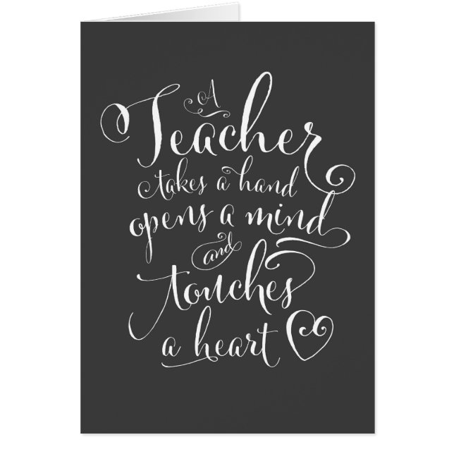 A Teacher Takes a Hand Opens a Mind (Front)