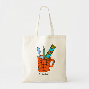 A + Teacher Tote Bag   Teacher Appreciation Gift