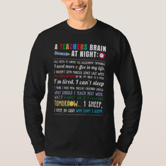 A Teachers Brain School Teacher T-Shirt