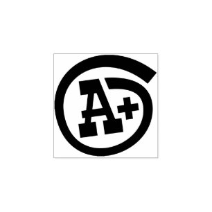 A+ Teachers Reward Red Rubber Stamp