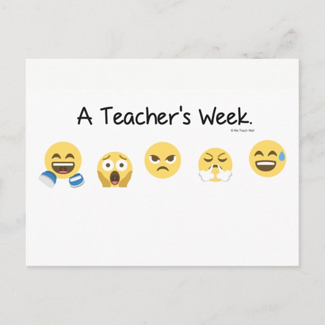 A Teacher's Week Postcard (Front)
