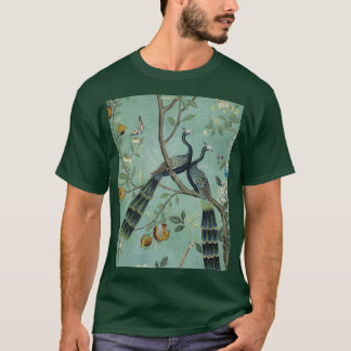 A Teal of Two Birds Chinoiserie Graphic T-Shirt