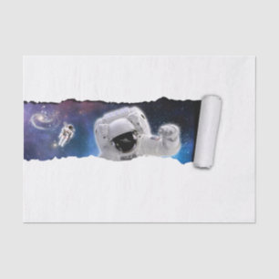 A Tear in Space - Astronaut Alien Encounter - Rip Tissue Paper