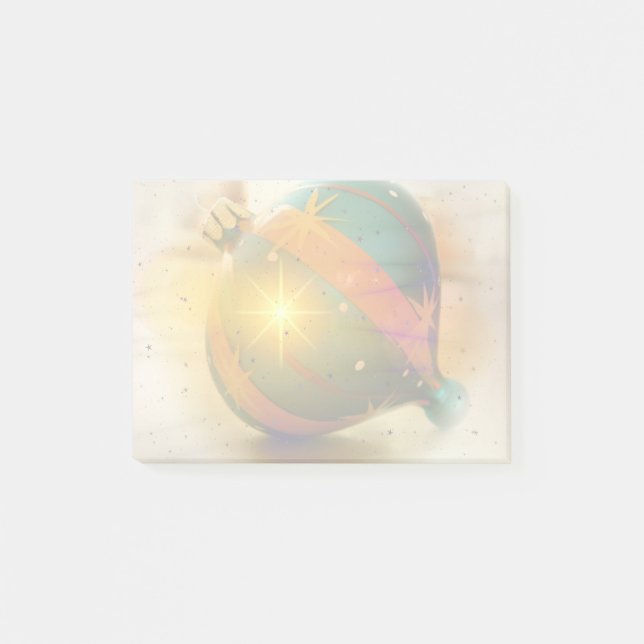 A Teardrop Shaped Christmas Ornament Post-it Notes (Front)