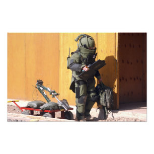 A technician photo print