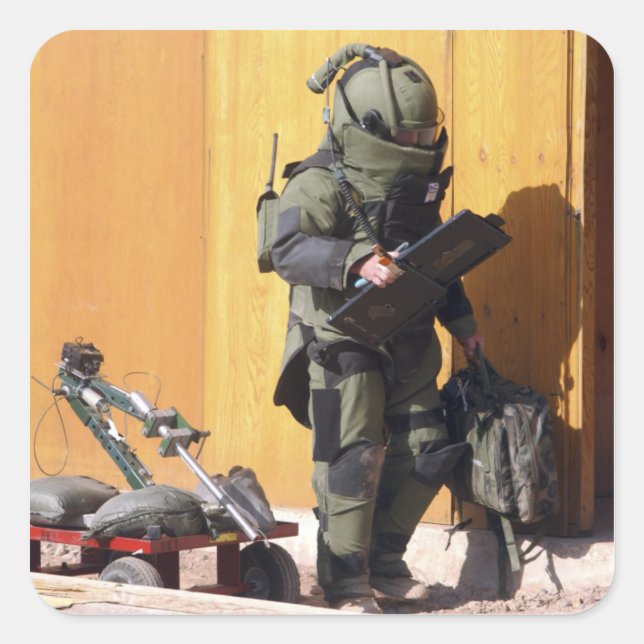 A technician square sticker (Front)